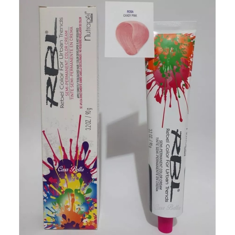 RBL Tinte De Colores Fantasia Para Cabello Rbl Nutrapel 90grs