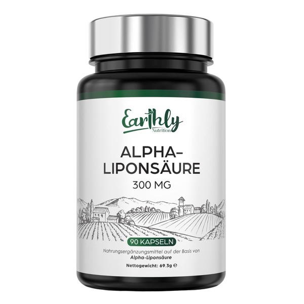 Alpha Lipoic Acid ALA 300 mg | 90 Vegan Capsules | Helps Reduce Inflammation, Maintain Normal Blood Sugar Levels and Control Nervous System Health