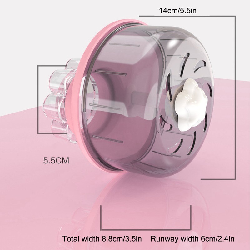 Silent Hamster Exercise Wheel Detachable Prevent Slip Quiet Hamster Running