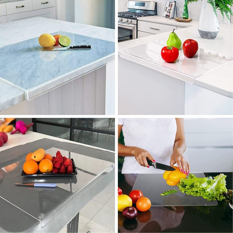 Cooking Chopping Board Acrylic Clear Anti Slip Spacious Size Abrasion