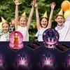 41pcs Game Birthday Party Decorations,Pink and Black Party Tableware Set