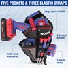 WORKPRO Drill Holster with Quick-Release Buckle, Heavy Duty 1680D Oxford