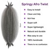 Grey Afro Twist Hair 18Inch Spring Twist Hair For Distressed