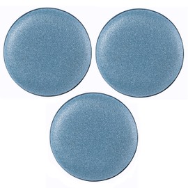 Jetz Scrubz Fashionable Scratch-Free Round Kitchen Scrubber Sponge (3-Pack, Blue)