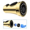Hibbent Gold Pull Down Faucet Spray Head, 3 Function Faucet
