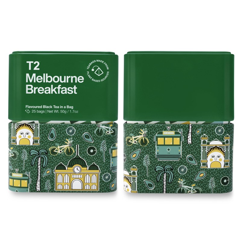 T2 Melbourne Breakfast Black Tea, Black Teabags in T2 Icon