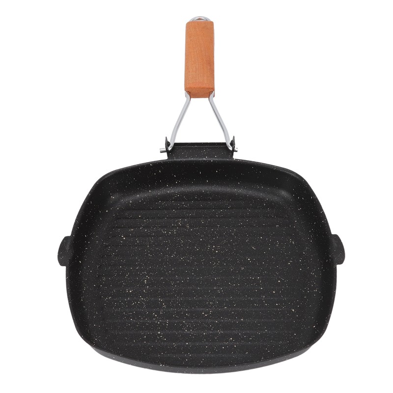 Frying Pan Outdoor Household Folding Beech Handle Energy Saving Non