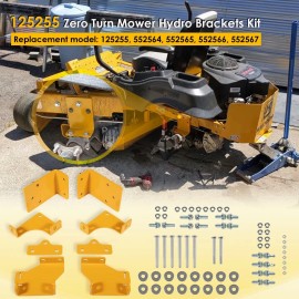 Yoursme 125255 Hydro Transmission Brackets Kit for Zero Turn Mower Hustler Raptor SD SDX