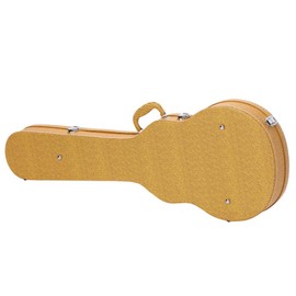 Ktaxon Electric Guitar Hard Case, Wooden Hard-Shell Protective Carrying Case for KLP-Style Electric Guitar with Lock Latch Padding, Yellow