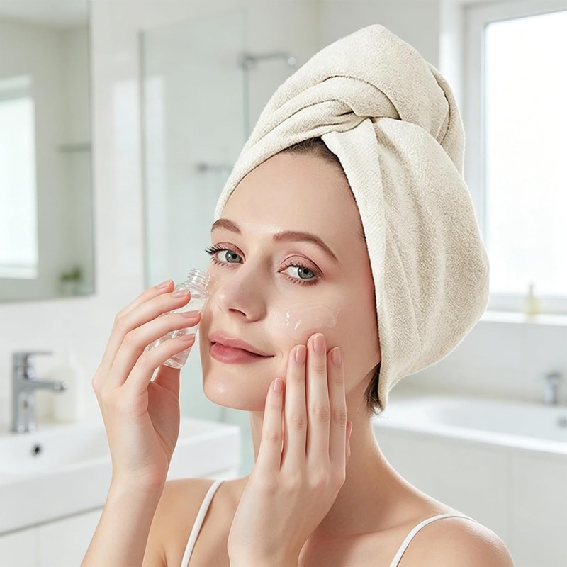 Toalla de microfibra absorbente para el cabello de secado rápido,