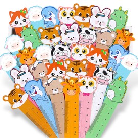 200 PCS Cute Animal Bookmarks for Kids with 10 Different Kawaii Animal Patterns Ruler Style Bookmarks Bulk Page Markers for Women Kids Students Book Lovers Gift School Home Office Supplies