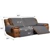 Easy-Going Oversized Loveseat Recliner Cover, Reversible Couch Cover for Double