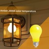Minsily 6 Pack 3W Yellow Light Bulb A19 LED Bug