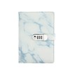 POWERTOOL Password Lock Journal Notebook, 1pc PU Password Notebook A5