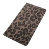 BUGUUYO Leopard Print Car Registration Holder Pu Insurance Card Wallet