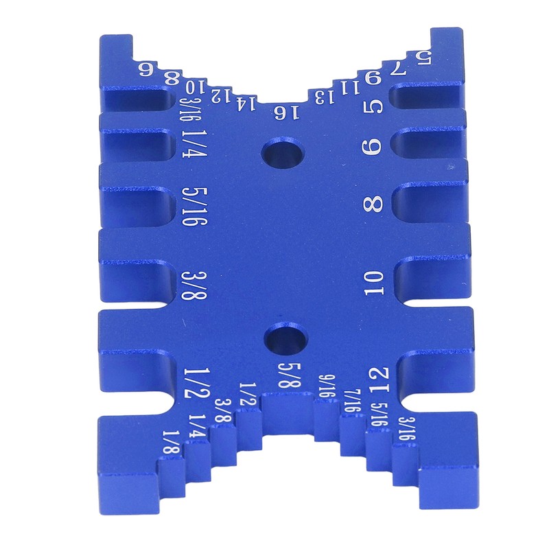 Dovetail Jig Tenon Caliper Aluminum Metric Imperial Scale Card Measuring