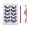AKARABEAUTYLASHES 5 Pairs Wispy Lashes, Faux Mink, Natural Look, Fluffy