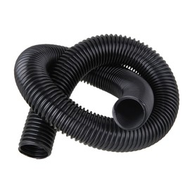 Homeswitch Black Threaded Hose, 40mm ID x 48mm OD, 1m Length, Suitable for 40mm Vacuum Accessories