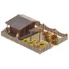 Faller 180491 H0 Schrebergarten mit Gartenlaube Bausatz, 13.9 x 3.7