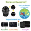 20W LED Static HD Zoom AD Logo Advertise Projector Lamps