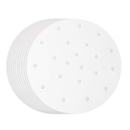 8 inch Air Fryer Parchment Paper Liners, 200pcs Round Perforated Steaming Parchment Paper Perfect for 3.5-5.8QT Air Fryer, Steamer, Pans, Replacement for No More Cleaning