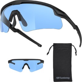 HTS HUNTERSKY Eye Protection Sport Safety Glasses for Women Men Running Cycling Riding Pickleball Range S54