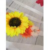 Oyabridal Sunflower Women's Floral Sash Belt,Bridal/Bridesmaid Wedding Dress Sunflower Satin