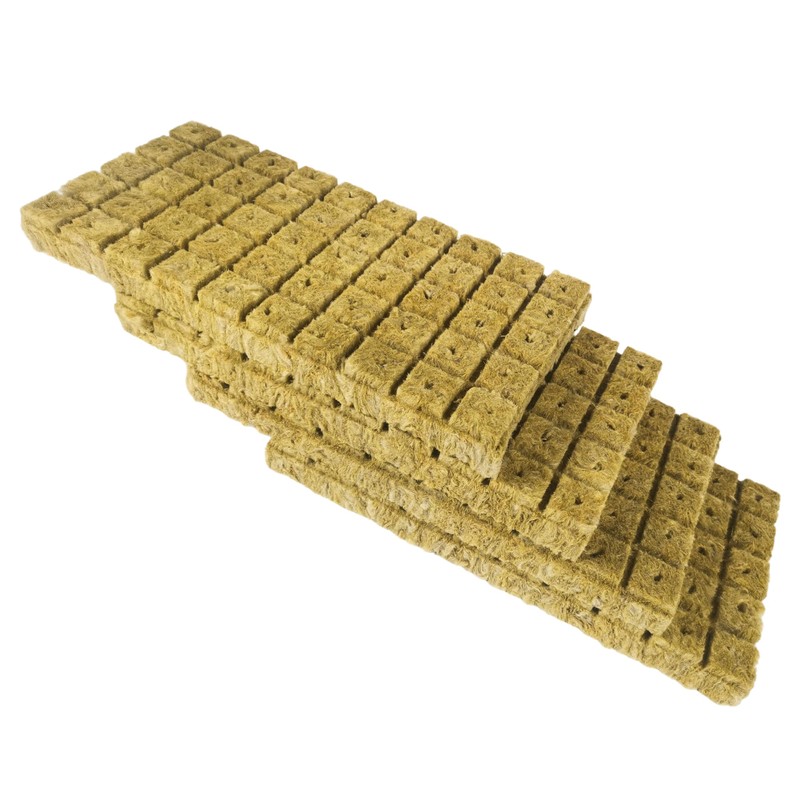 TEXALAN(R) Rockwool Cubes for Rapid Plant Growth 1" x 1"