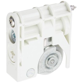 Best Two-Dimensional Adjustable Door Wheel, V-Shaped, White, #F728V-1