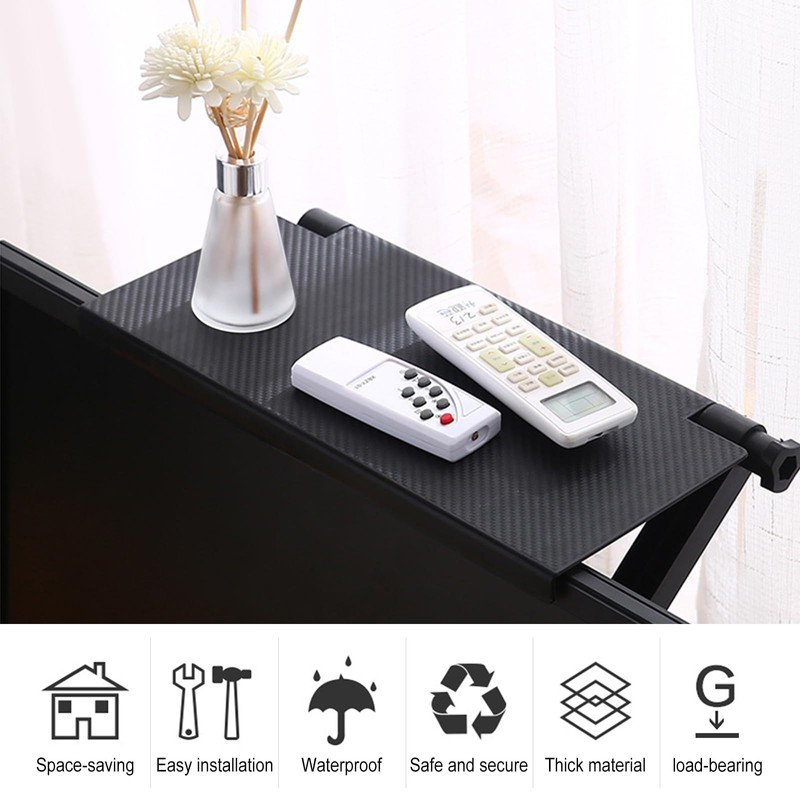 TV Top Shelf,Regerly 4 Piece Screen Top Shelf 21.5X11CM Screen