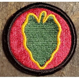 US ARMY 24th INFANTRY DIVISION COLOR PATCH UNIFORM MILITARY ORIG USGI NOS VTG
