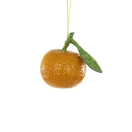 Orchard Orange Fruit on Branch Fake Food Glass Ornament
