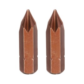 HARFINGTON 2pcs PH1 Phillips Screwdriver Bit 5/16" Hex Shank 32mm/1.26" Length Magnetic Cross Head Hex Bits S2 Steel Screw Driver Bit for Impact Electric Screw Driver Power Tools, Red