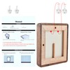 5x5 Picture Frame in Natural Walnut Wood,Square 5x5 Frame with
