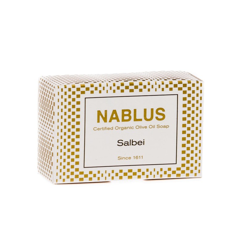 Nablus Soap Natural Olive Oil Soap, Sage, Handmade and Palm