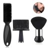 Cepillo De Limpieza De Cabello Para Barberos Negro