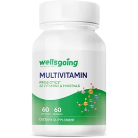 Multivitamin with Probiotics Supplement, 22 Vitamins & Minerals for Daily Nutrition & Digestive Support, Vegetarian Multivitamin Capsules for Overall Wellness, 60 Capsules (60 Day Supply)