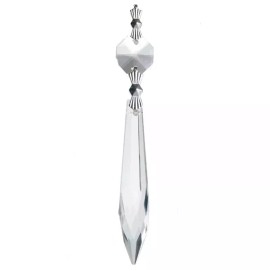 Unbranded Crystal Glass prism facet chandelier prisms with Silver pins TZ-10S