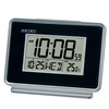 SEIKO Hudson Everything Bedroom Digital Alarm Clock, Black