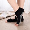 4 Pairs Women Low Rise Non Slip Yoga Toeless Socks