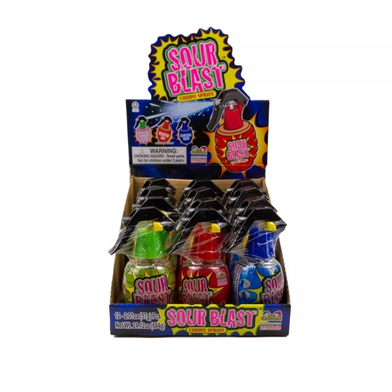 Kidsmania Sour Blast Candy Spray Grenades 12 Pieces