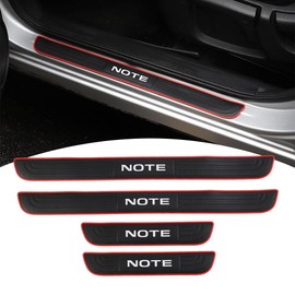 LEXLEYS Nissan Notebook, E12 Series, E13 Series, Side Step Guard, Scuff Plate, Car Door Mall, Side Mall, Door Guard Sticker, Scuff Protection Sheet, Scratch Resistant, Double Sided Tape Included,