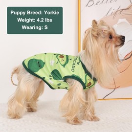 Dog Shirt Vest Dog Clothes for Small Dogs Boy Girl Stretchy Summer Puppy T-Shirts Soft Breathable Lightweight Sweatshirt Pet Cat Outfit