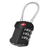 ZHEGE TSA Lock Padlock Wire Suitcase Key 3 Digit Number