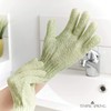 Temple Spring Exfoliating Glove, Rayon Bamboo Exfoliating Body Scrubber, Loofah