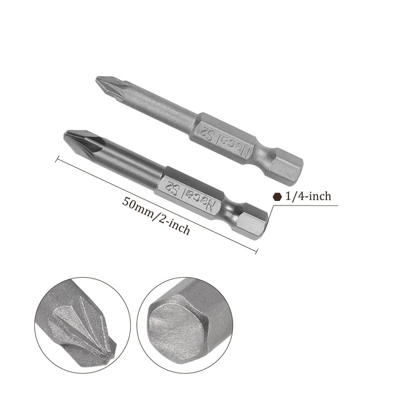 Kozelo PZ Screwdriver Bit Set - [2 Inch x H1/4