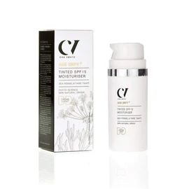 Age Defy+ Tinted Protection Moisturizer SPF15 - Lightweight 30ml Natural Tinted Moisturizer by Cha Vøhtz Day Cream with SPF 15 for mature skin Paraben and Ethanol Free Pet Substance Free and Vegan