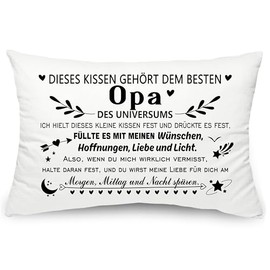 Yufansd Grandpa Gift Grandpa Granddad Pillowcase This Cushion Belongs to the Best Grandpa Birthday Gift Decoration for Cushion Keepsake Cushion Cover 1 Piece 50 x 75 cm (Grandpa)