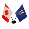 Canada & Alberta Province Twin Desk Flag, Alberta Province Table