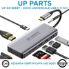 UP PARTS USB Hub Docking Station UP-DS-9866T 9 in 1